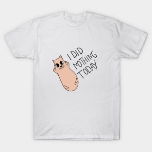 I did nothing today T-Shirt